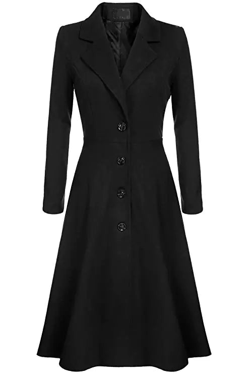 Women's Casual Long Sleeve Trench Coat - Fall 2018