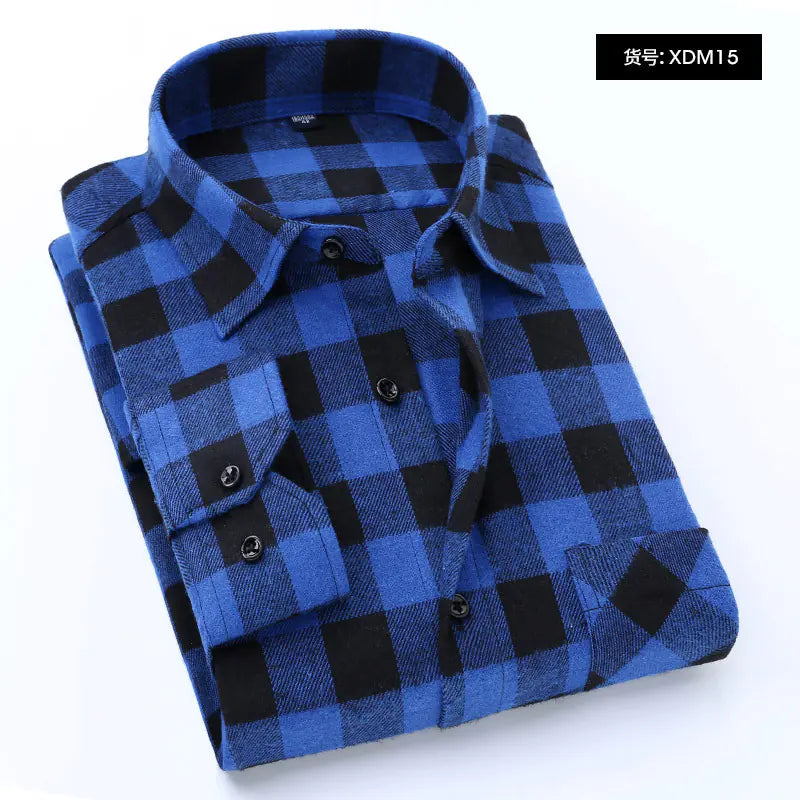 2023 Creative Long Sleeve Flannel Shirt for Men