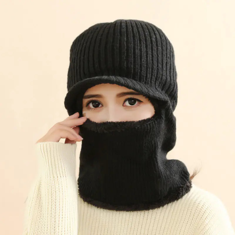 Thickened Warm Knitted Wool Hat