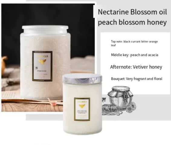 Embossed Glass Soy Aromatherapy Candles