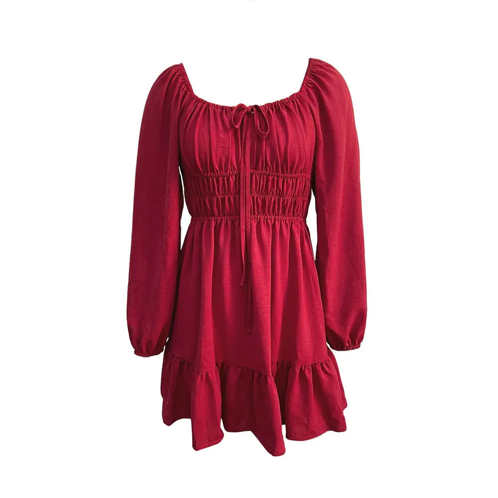 Women's Simple Square Collar Dress