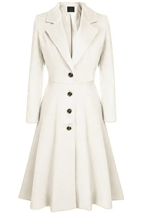 Women's Casual Long Sleeve Trench Coat - Fall 2018