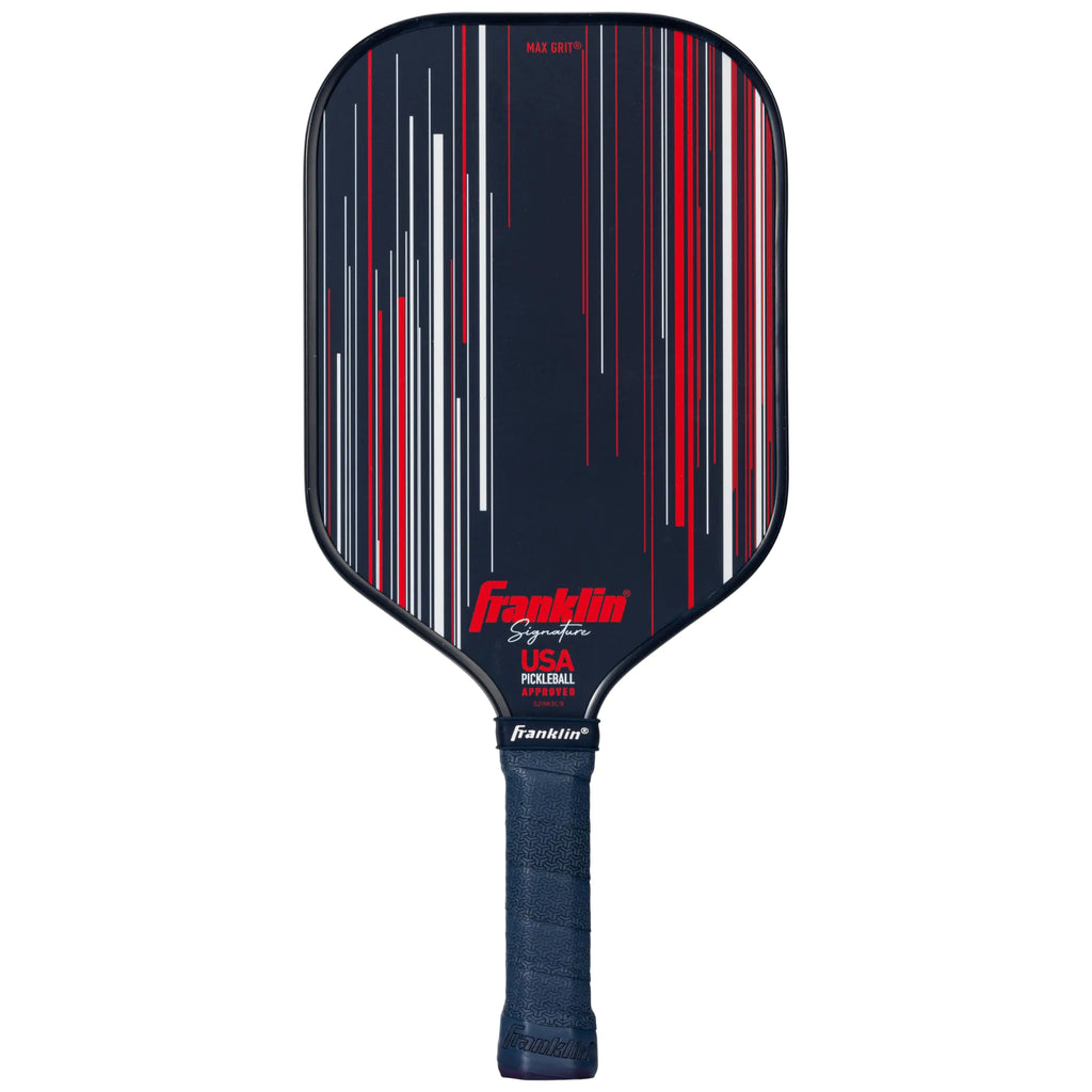 Franklin Sports Pro Pickleball Paddles - Signature Series Pro Pickleball Paddle with MaxGrit Surface - USA Pickleball (USAPA) Approved Tournament Pickleball Paddle - 13mm Polypropylene Core - Navy