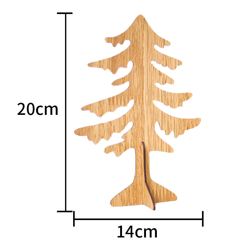 Wooden Christmas Reindeer Decor and Tree Ornament