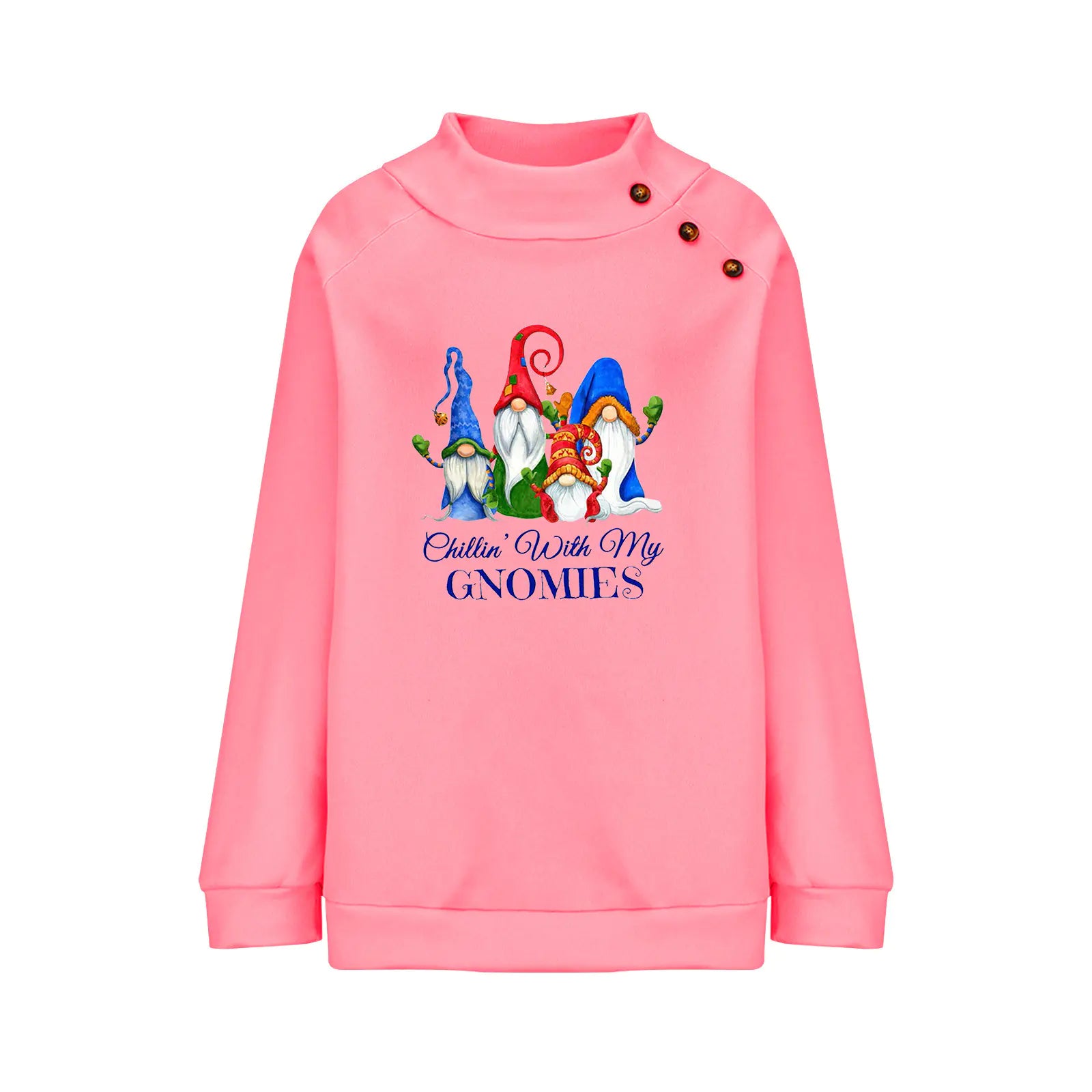 Women's Cartoon Round Neck Loose Long Sleeve Sweatshirt