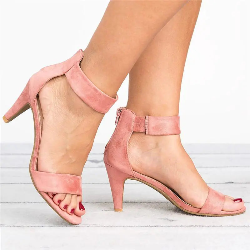 Women's Fashion Sexy High Heeled Thick Heel Sandals
