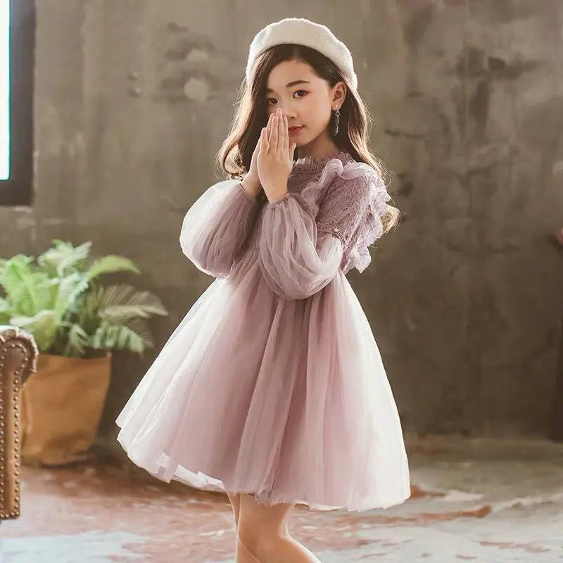 Girls Autumn Long-Sleeve Princess Dress