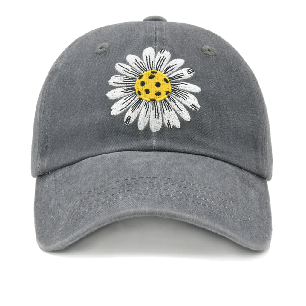 Chilltreads Pickleball Hat with Gift Box Pickleball Gifts for Women Embroidered Baseball Cap Grey