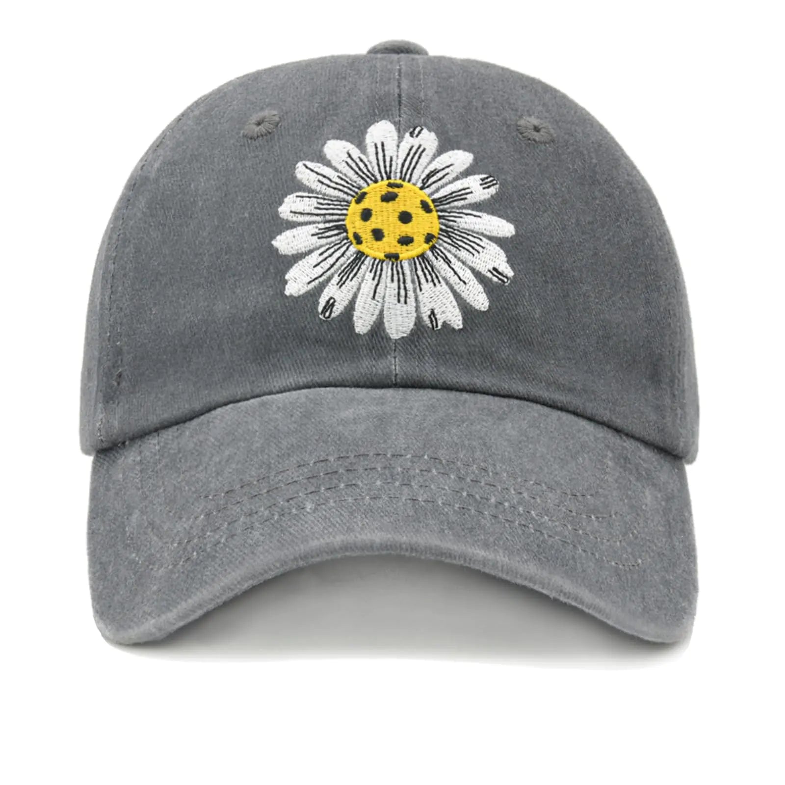 Chilltreads Pickleball Hat with Gift Box Pickleball Gifts for Women Embroidered Baseball Cap Grey