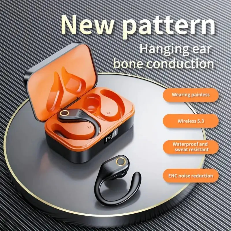 TWS Wireless BT Headset with ANC and LED Power Display