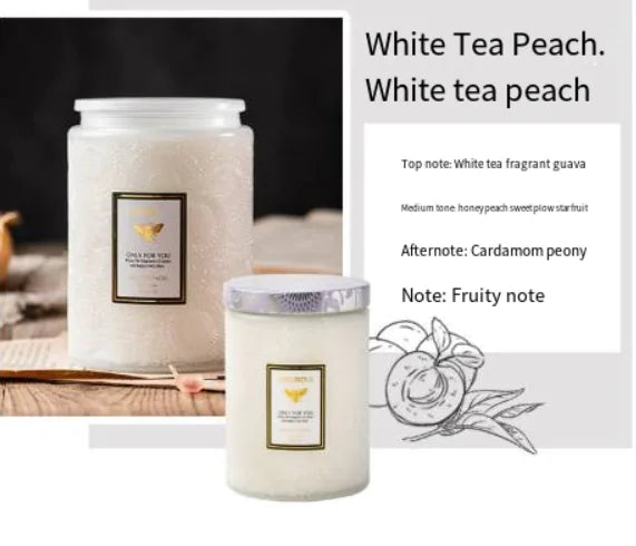 Embossed Glass Soy Aromatherapy Candles