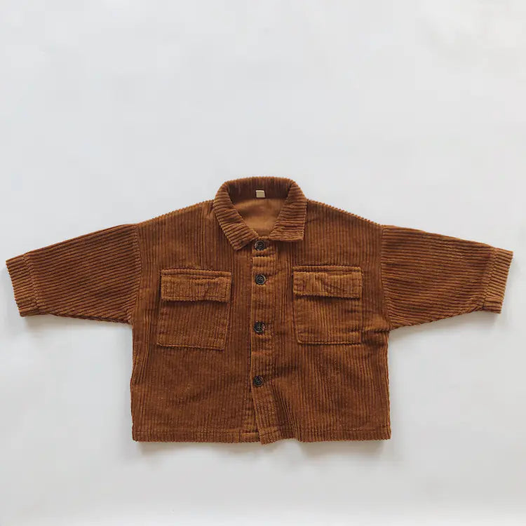 Vintage Kids Corduroy Loose Fit Cardigan Jacket