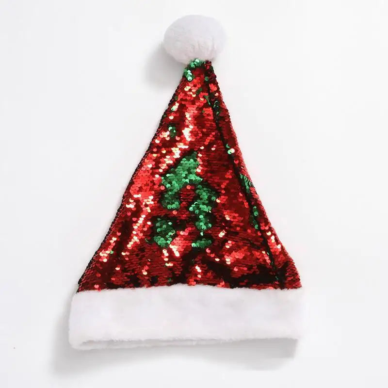 Women's Short Plush Christmas Hat for Fashion