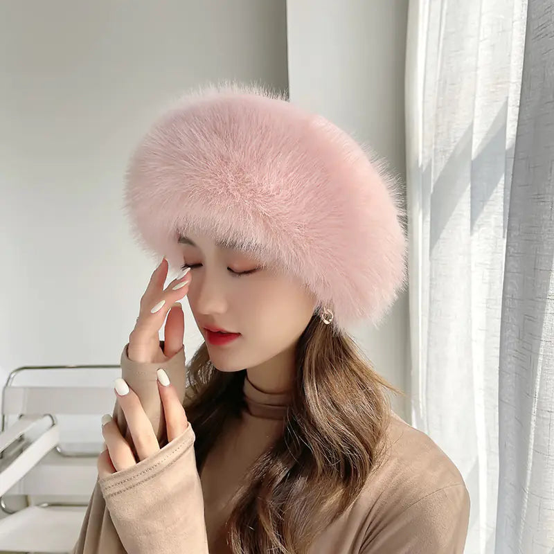 2023 Winter Faux Fur Fox Fur Warm Hat Collection