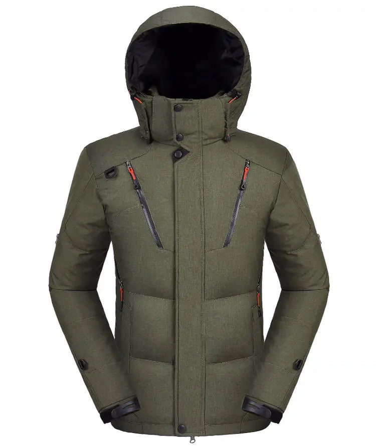Men's Winter Slim Fit Down Jacket with Hood