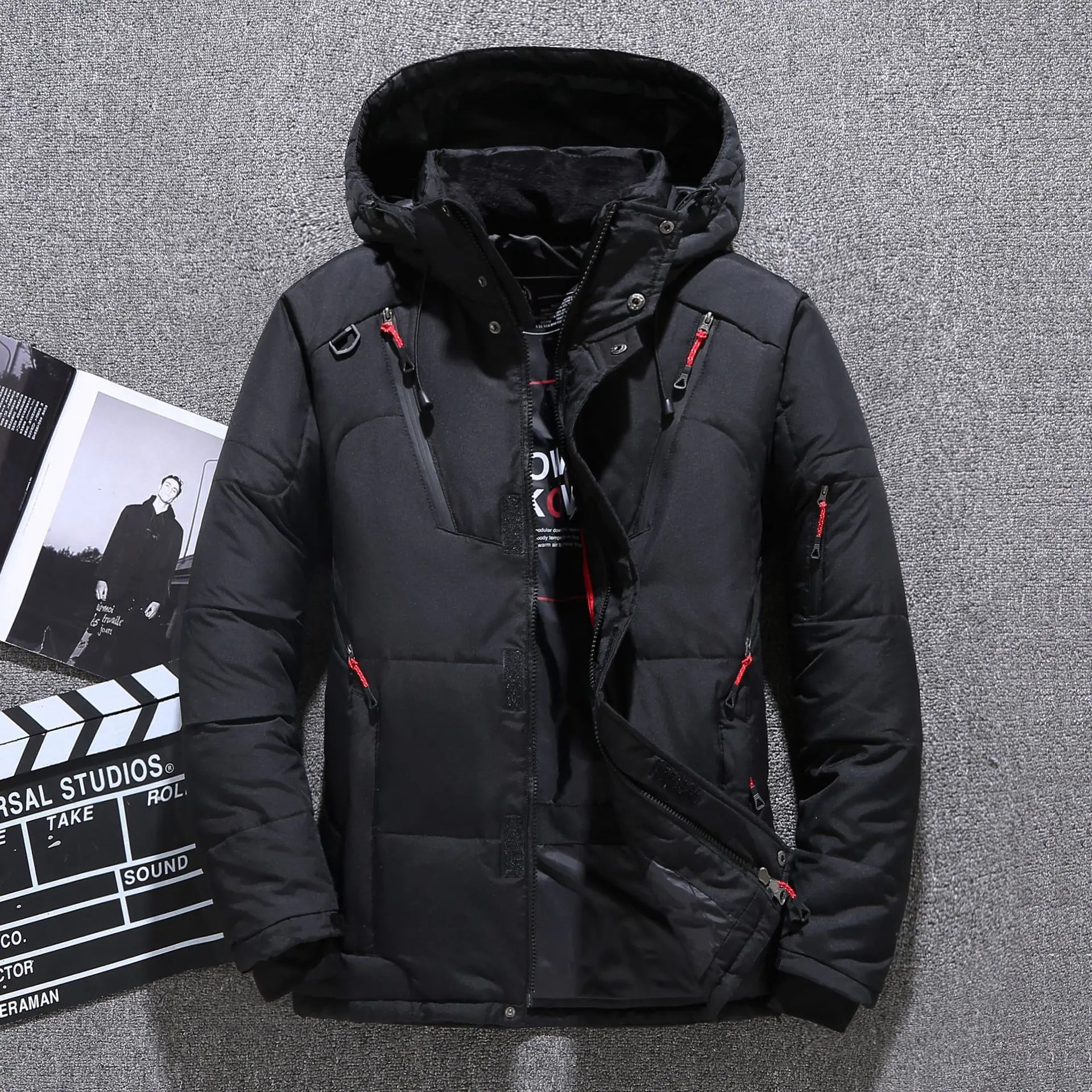 Men's Slim Fit Thickened Down Jacket for Winter