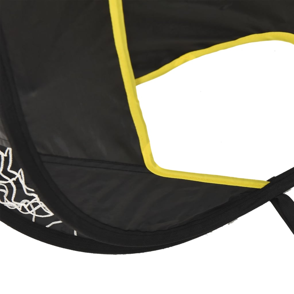 vidaXL Football Goal Net with Target 47.2"x31.5"x31.5" Polyester