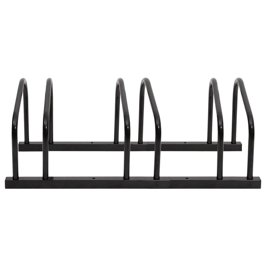 vidaXL Bike Rack Storage Bicycle Parking Stand for Bikes Galvanized Steel