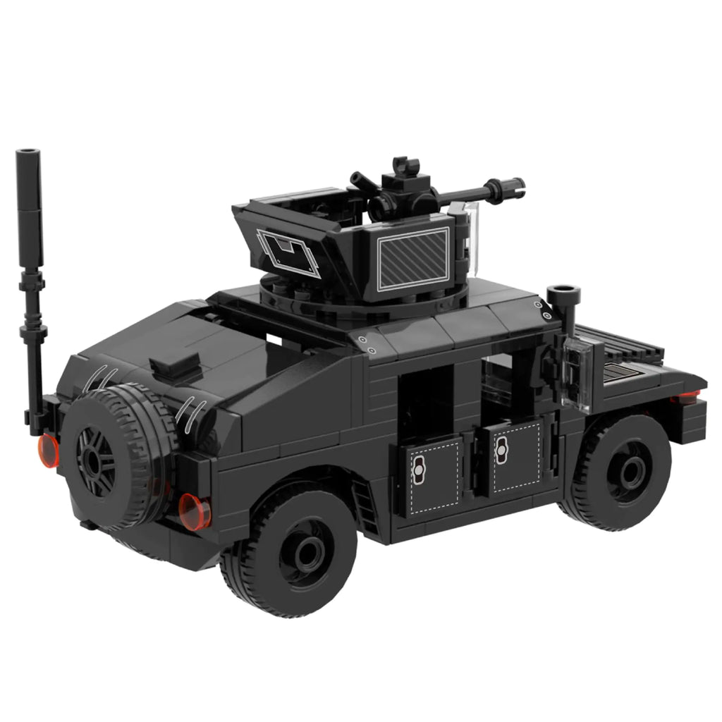 Black SWAT Armored Vehicle Building Blocks Compatible with LEGO