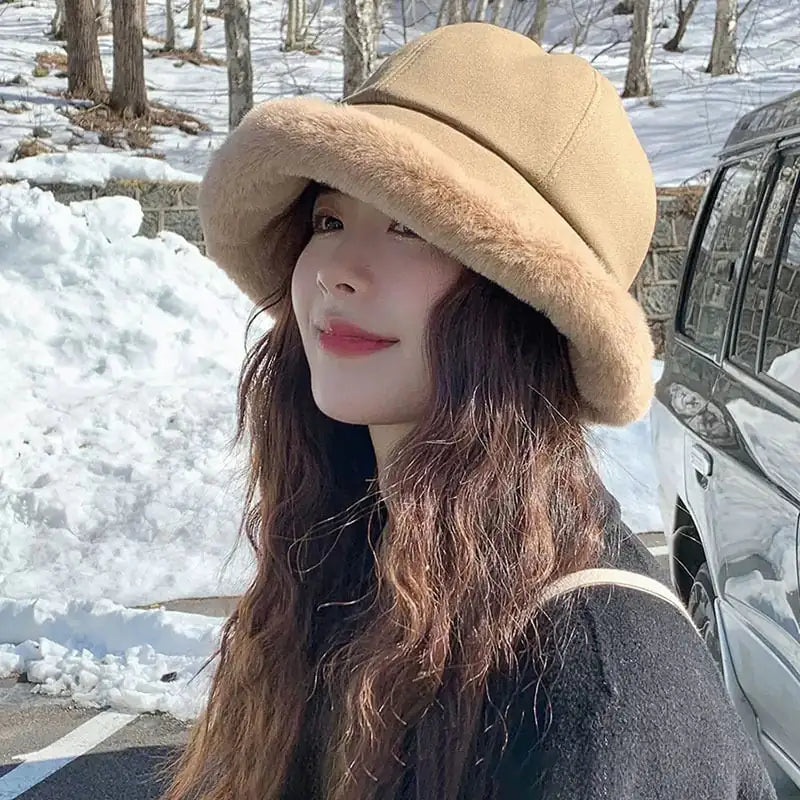 Warm Thickened Earflaps Hat for Women in Autumn/Winter