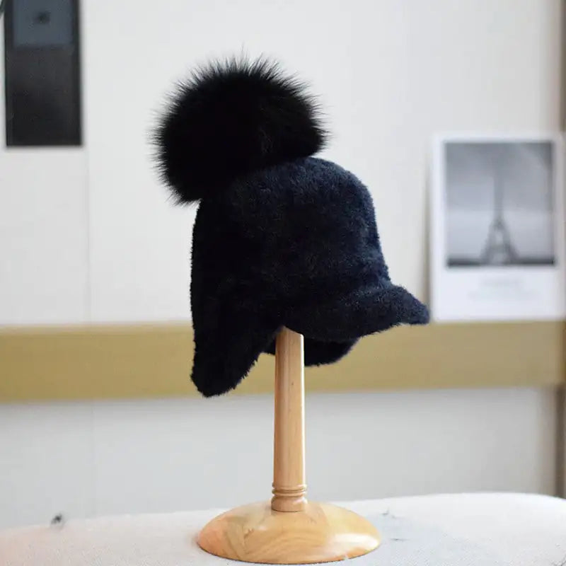Warm Ushanka Pilot Hat with Earflaps for Women