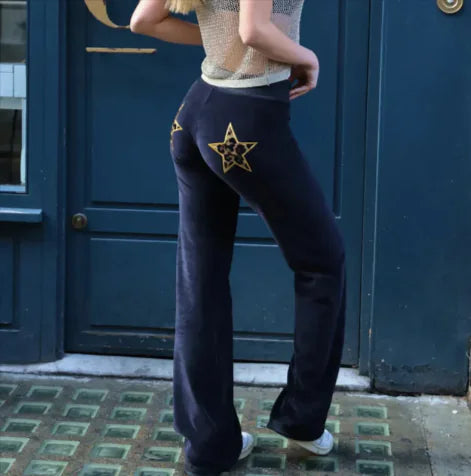 Women's Contrast Straight-Leg Pants