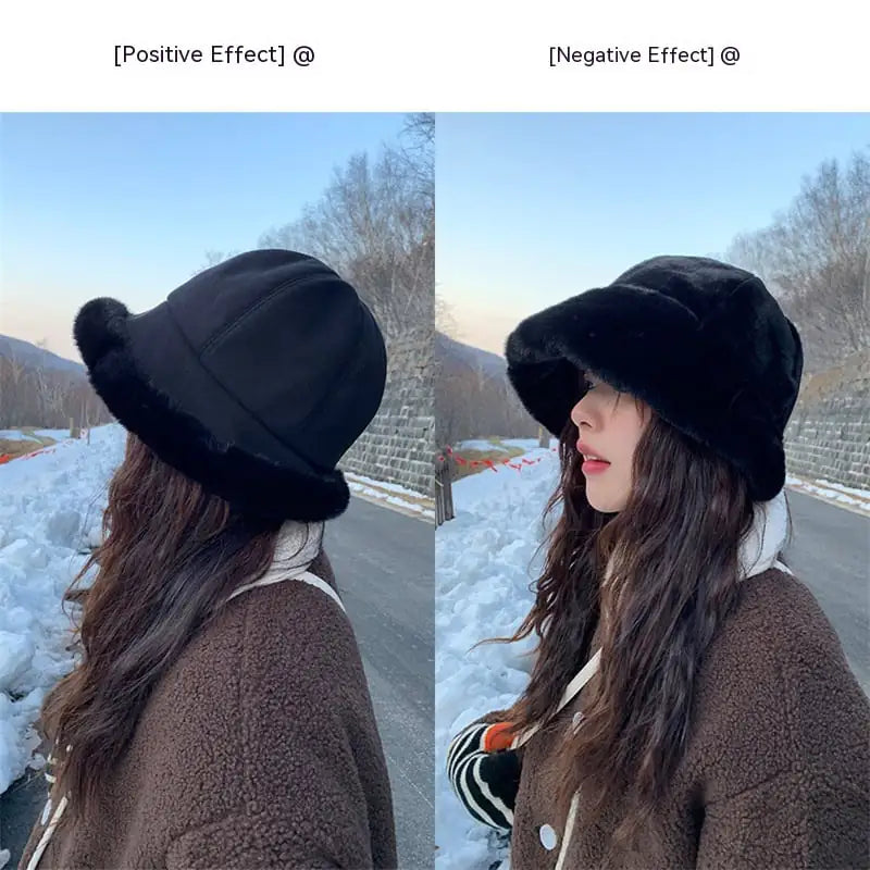 Warm Thickened Earflaps Hat for Women in Autumn/Winter