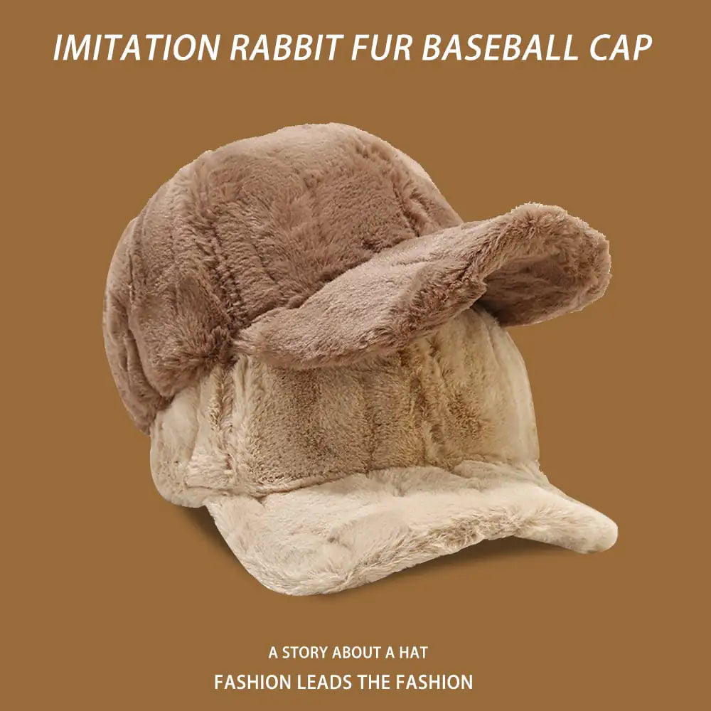 Warm Thickened Fleece Baseball Cap for Men (Winter)