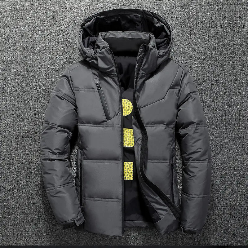 Custom Logo Men's Winter Down Jacket, Warm Coat