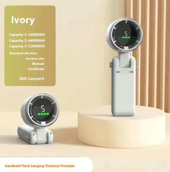 Digital Display USB Handheld Fan