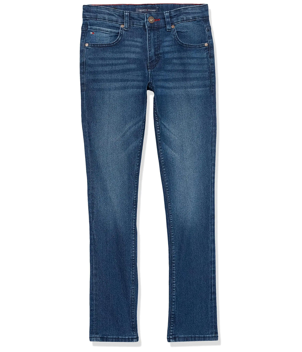 Tommy Hilfiger Girls Tommy Skinny Fit Denim Pant (Little Kid/Big Kid) Portola 8 Big Kid