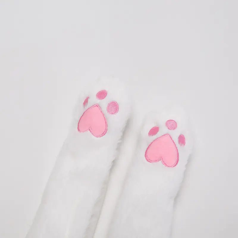 Fashionable Embroidered Plush Rabbit Ear Hat