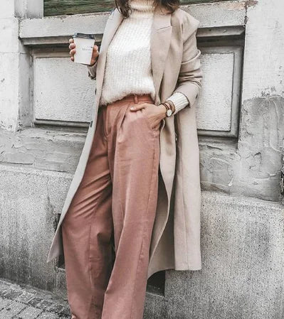 Loose High Waist Denim Trousers for Women