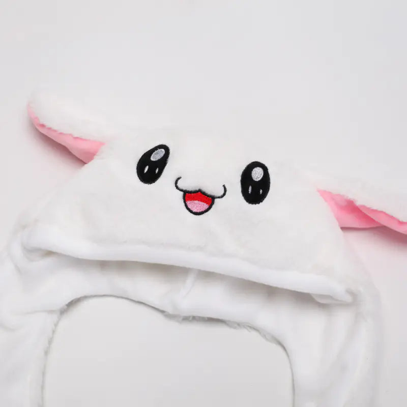 Fashionable Embroidered Plush Rabbit Ear Hat