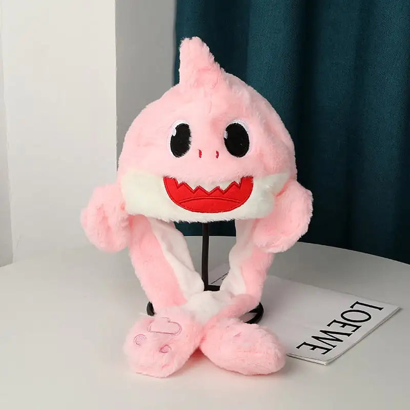 Warm Plush Hat with Moving Ears