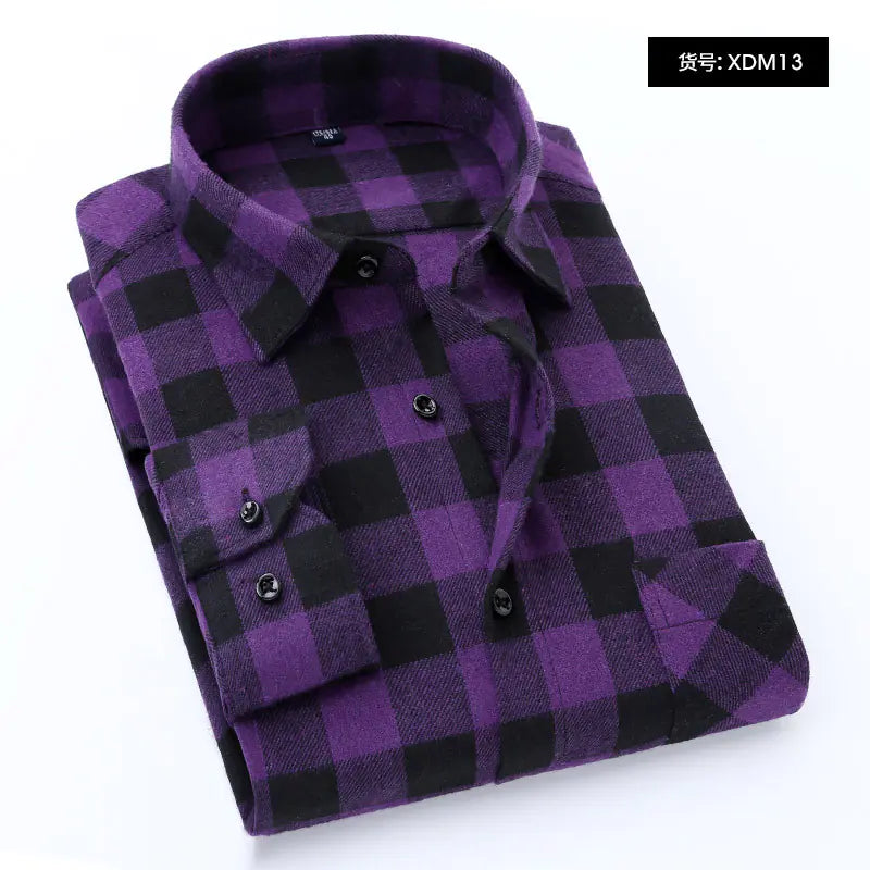 2023 Creative Long Sleeve Flannel Shirt for Men