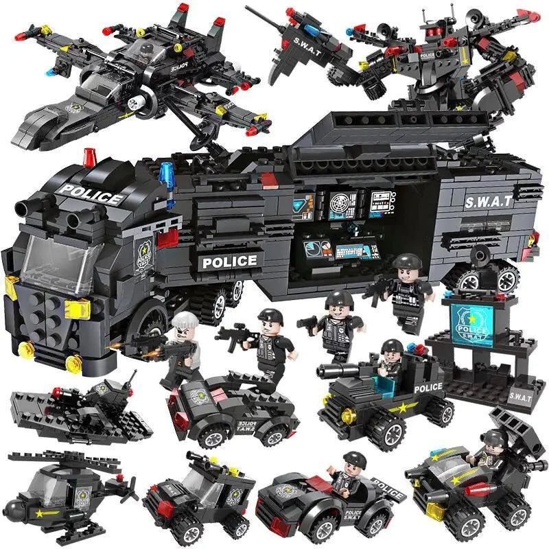 Eagle Police Building Blocks Educational Toy for Kids