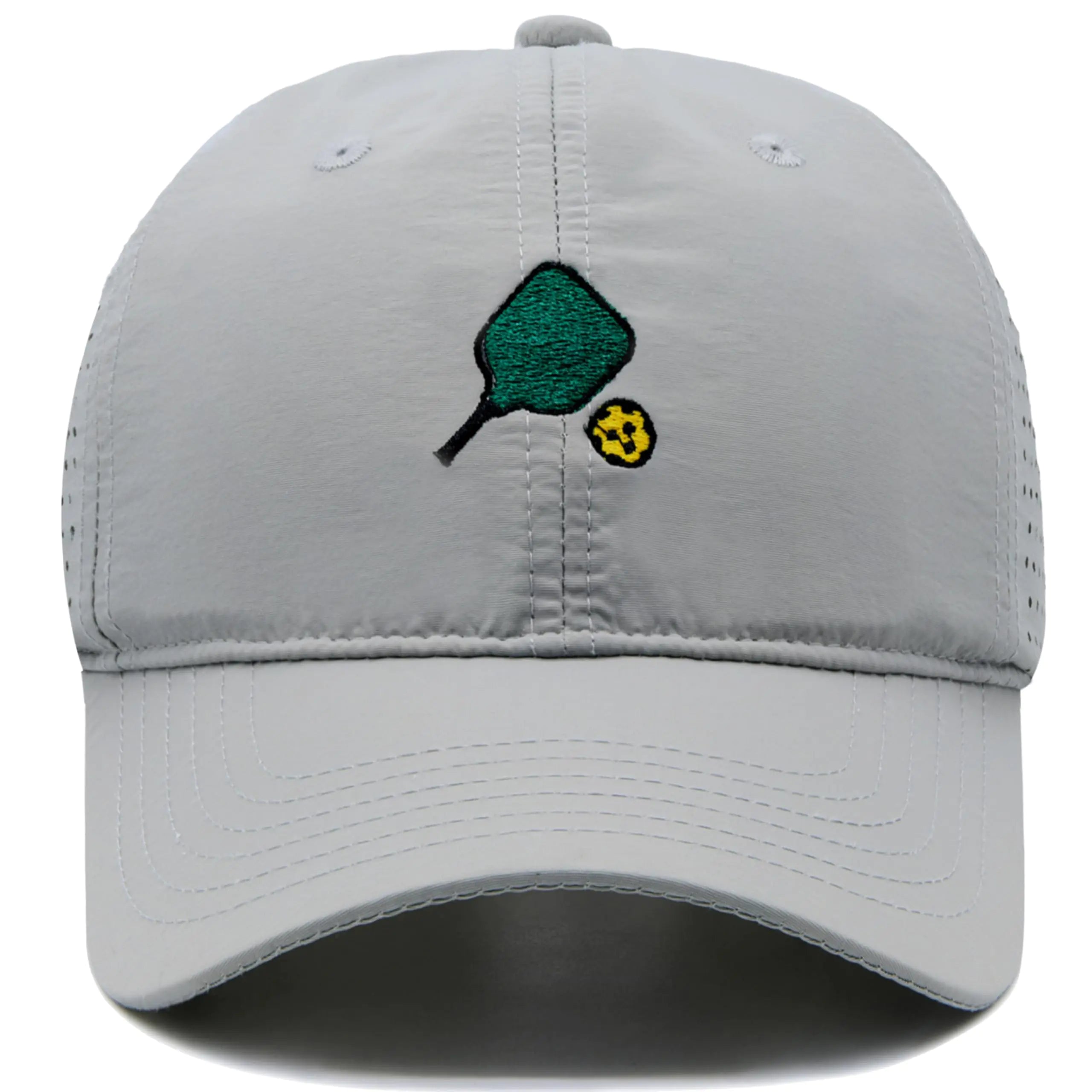 Oversize Quick Drying Pickleball Hat for Big Head Embroidery Baseball Cap Lightweight Adjustable Sun Hats for Men Women Grey