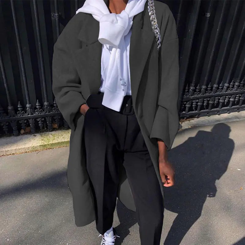 Women's Long Sleeve Fashion Trench Coat