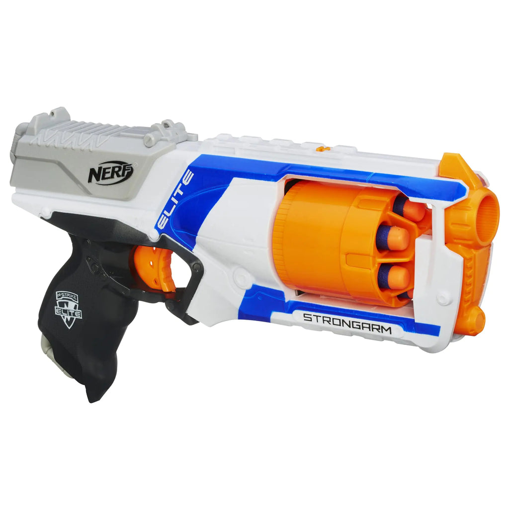 NERF N Strike Elite Strongarm Dart Blaster with Rotating Barrel for Kids Ages 8+ (Amazon Exclusive)