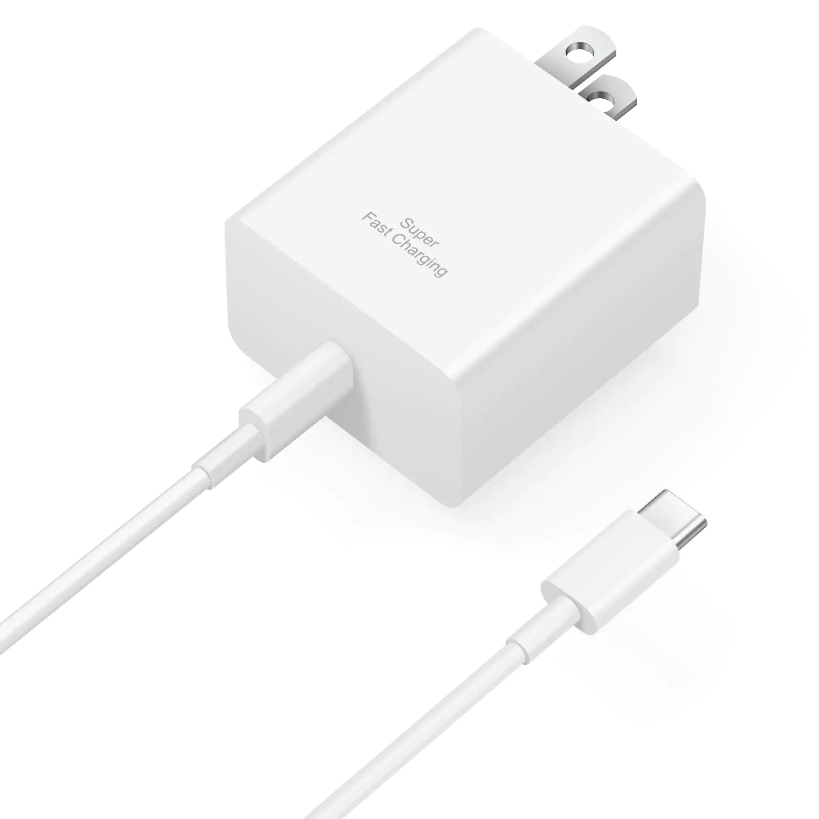 45W USB C Super Fast Charger Type C Charger Fast Charging Wall Block with 6Ft Fast Charging Cable for Samsung Galaxy S24 Ultra/S24/S23 Ultra/S23+/S23/S22/S21/S20/Note 20/Note 10（White）