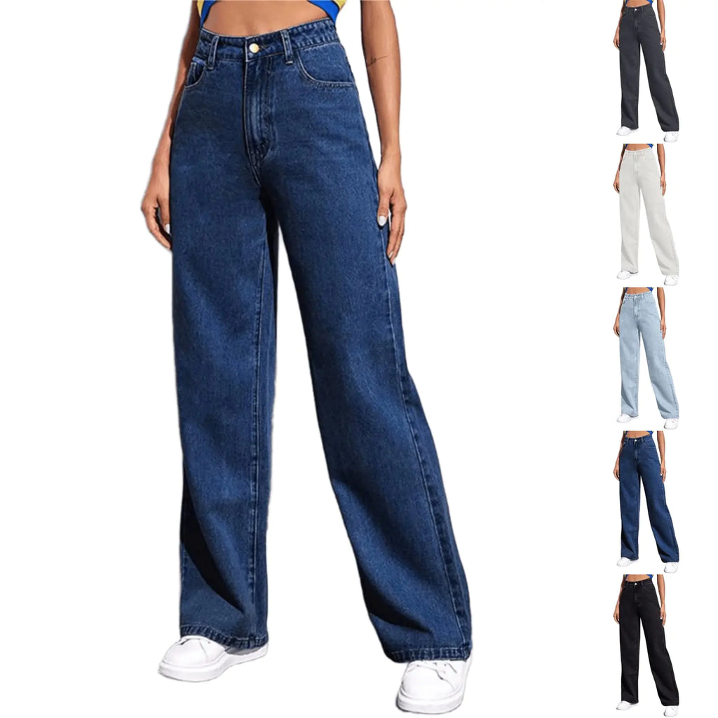 XIQIAM Oprahs Favorite Things 2024 Sweat Pants Jeans Christmas Jean Sweatpants Women Boyfriend Jeans Loose Fit Soft High Waisted Wide Leg Jeans Baggy Sweatpants Comfy Lounge Pants with Pockets