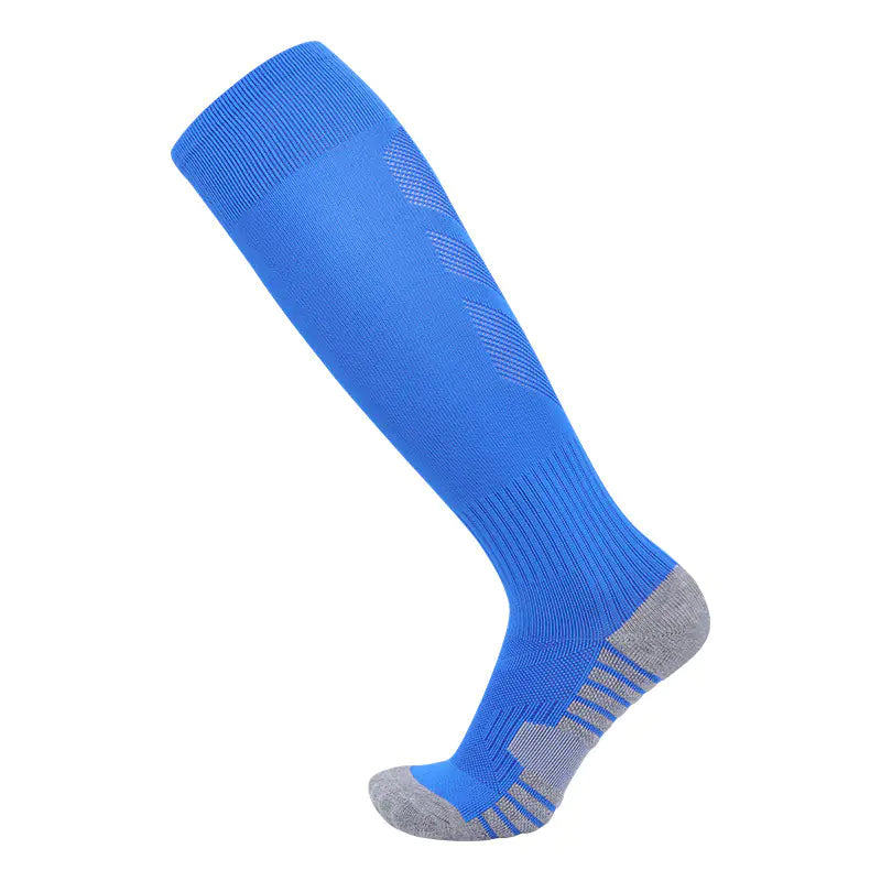 Men's High-Top Breathable Football Socks with Grip