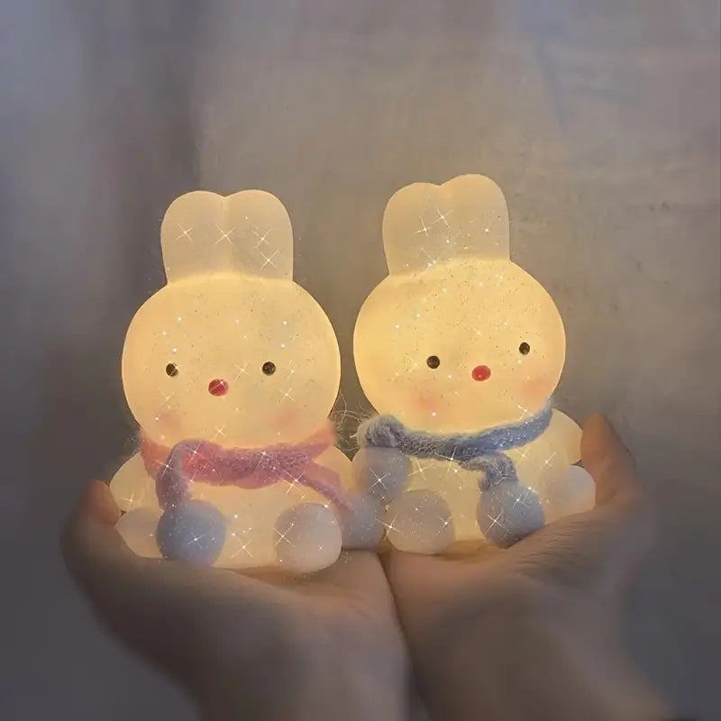 Cute LED Night Light Cartoon Rabbit Bedside Lamp