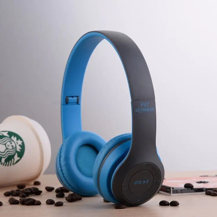 Handsfree Wireless Bluetooth Headphones with Noise Canceling