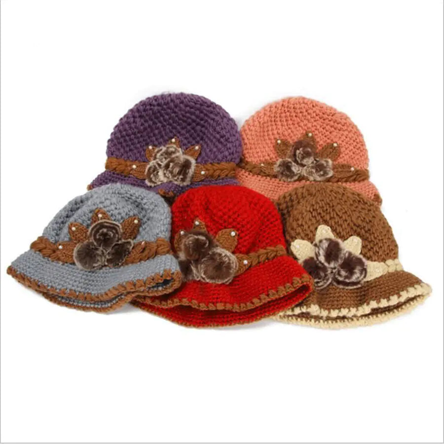 Warm Wool Knitted Earmuff Cap for Women (Fashionable)