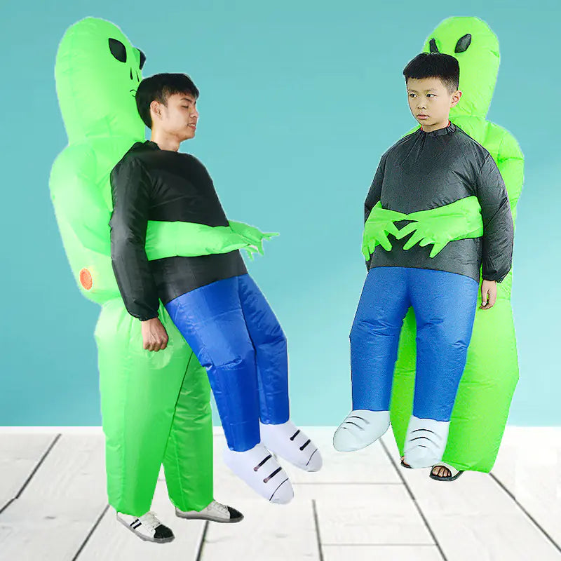 Halloween Costume Props: Inflatable Alien & Green Ghost