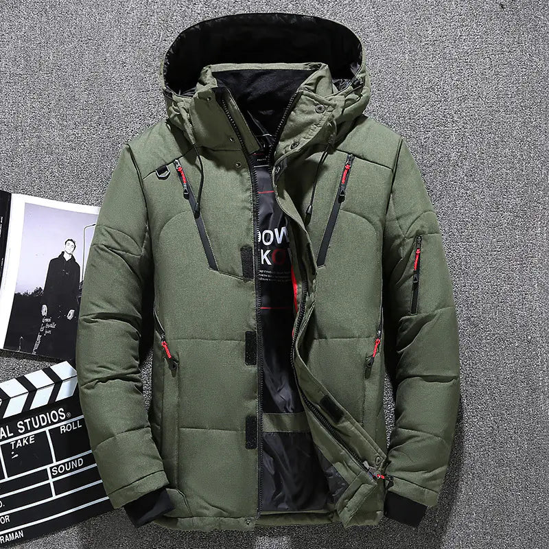 Men's Slim Fit Thickened Down Jacket for Winter