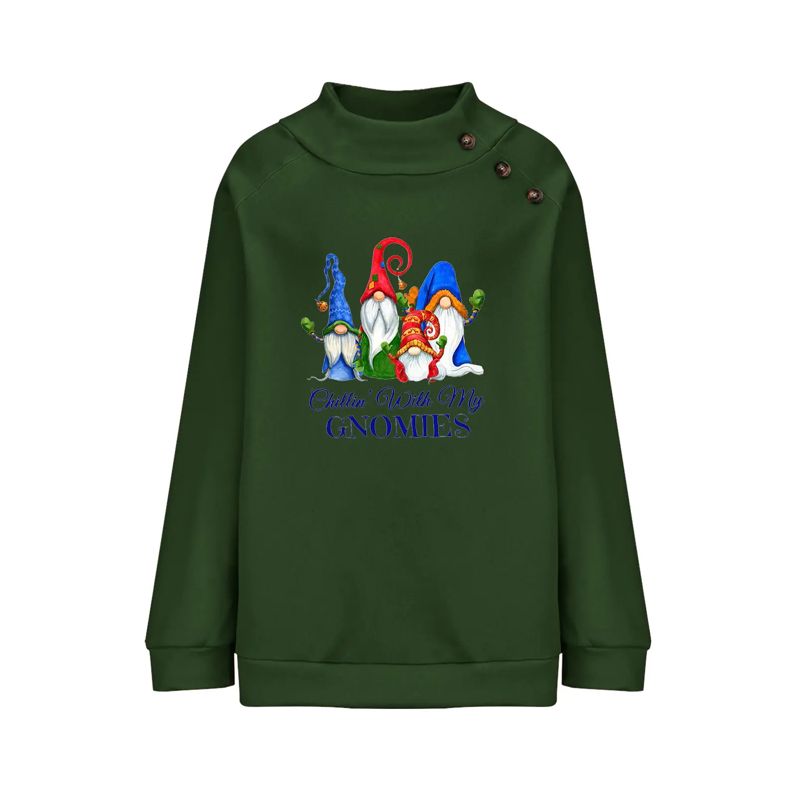 Women's Cartoon Round Neck Loose Long Sleeve Sweatshirt