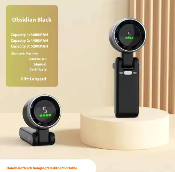 Digital Display USB Handheld Fan